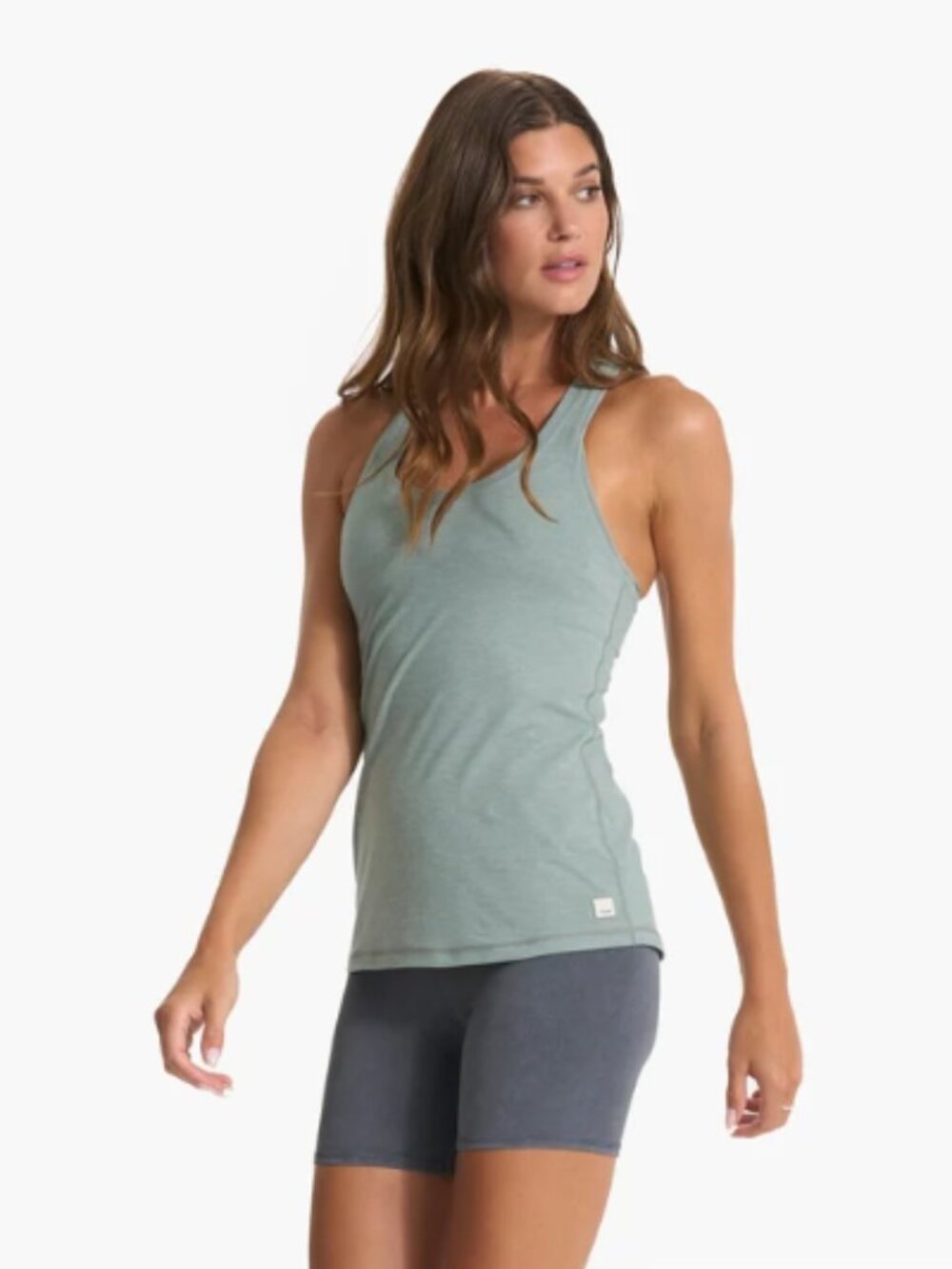 Vuori Lux Performance Tank Neptune Heather Large